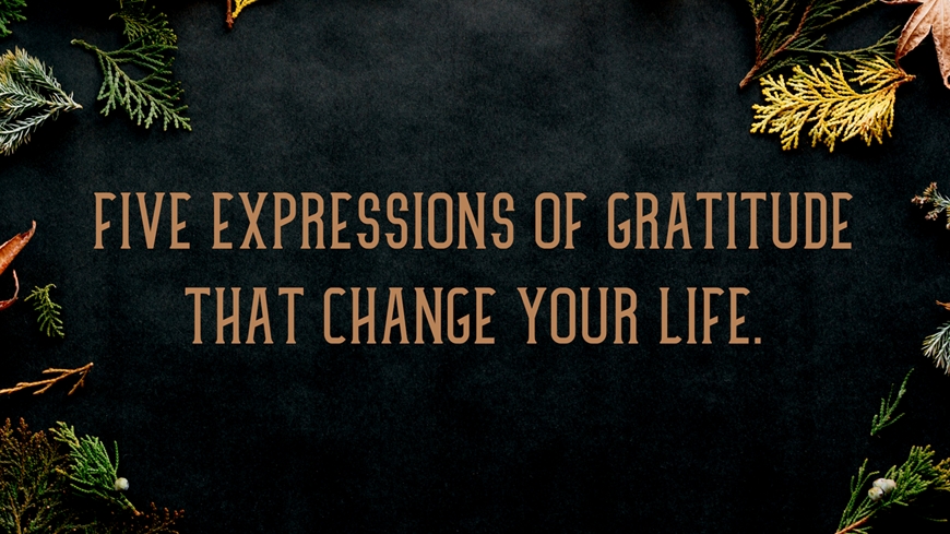 Five Expressions of Gratitude That Change Your Life